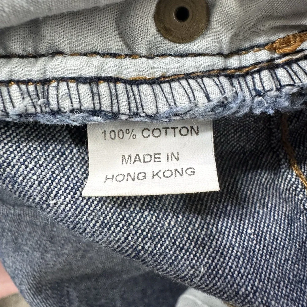 VTG C1RCA Circa 33x31* Regular Button Fly Straight Leg Men's Blue Jeans Muska‎